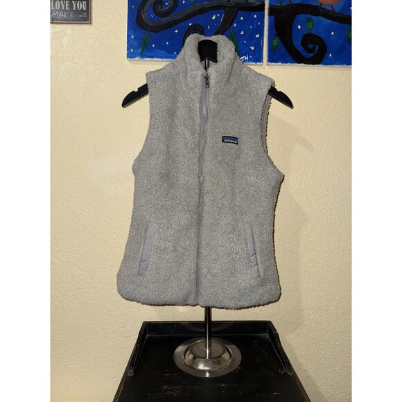 Patagonia Jackets & Blazers - Patagonia Womens Los Gatos Fleece Vest Drifter Fuzzy Soft Furry Gray Sz Medium